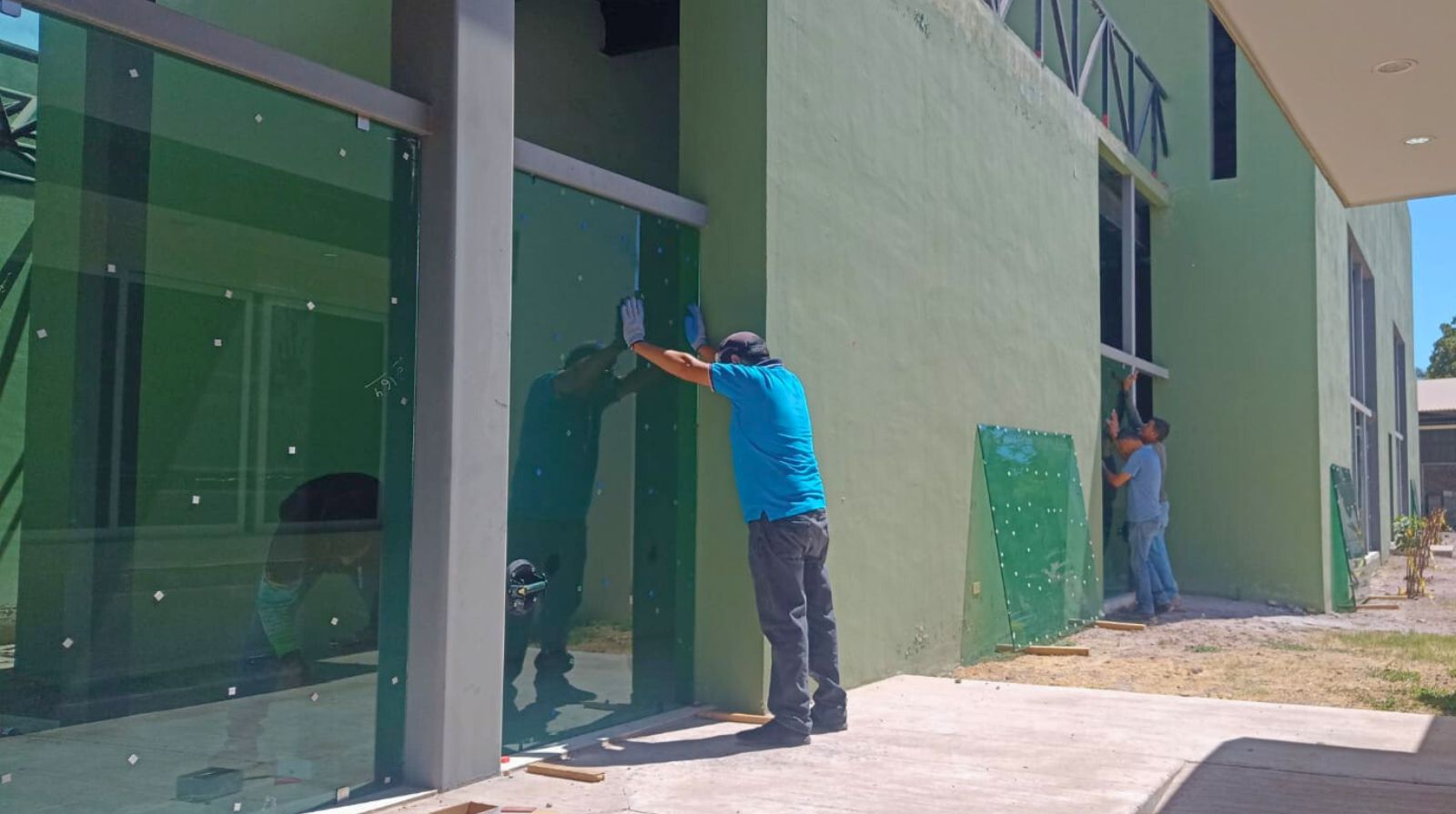 AVANZA LA CONSTRUCCIÓN DEL AUDITORIO EN LA UNIDAD LOS MOCHIS